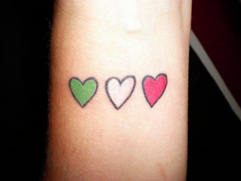 Small Heart Tattoos on Wrist