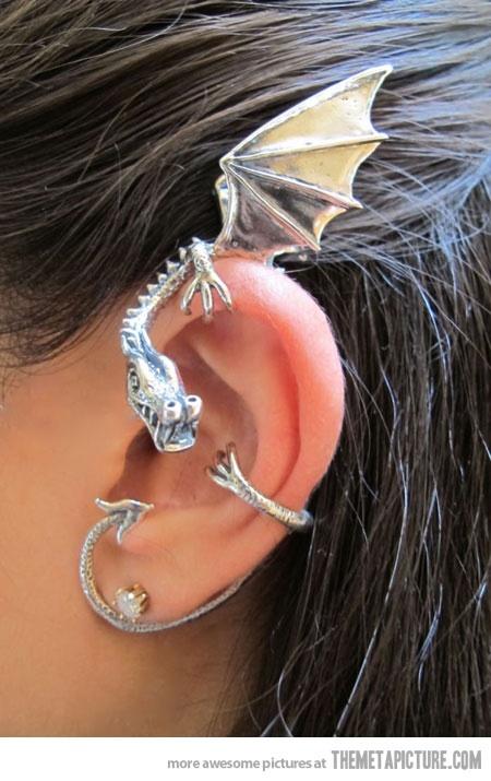 Dragon ear cuff