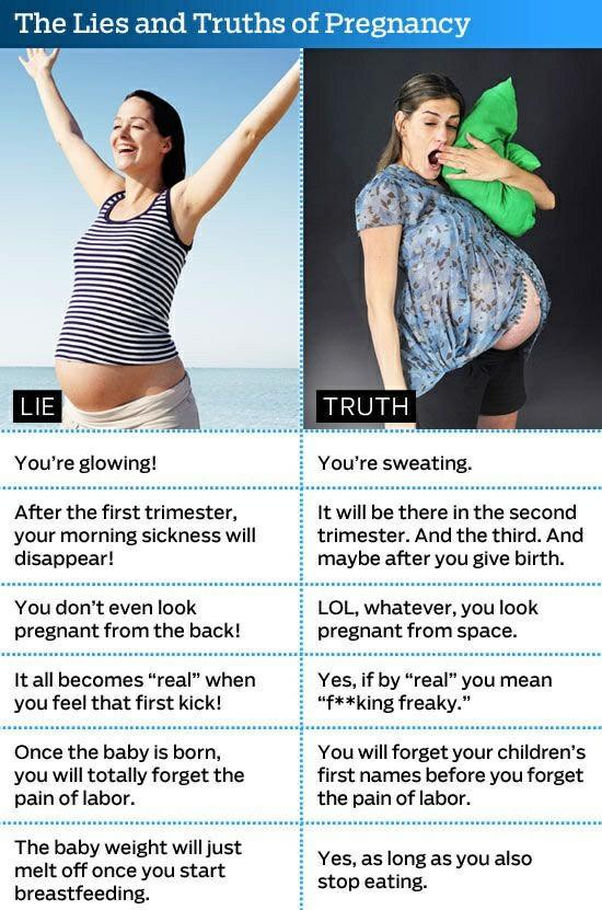 The lies and truths of pregnancy...