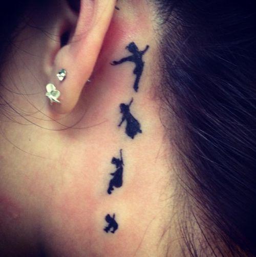 peter pan silhouette tattoos