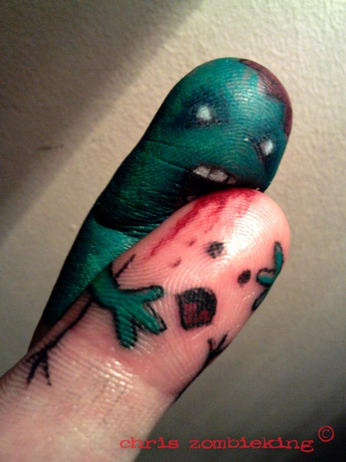 Funny finger tattoos - Heather needs to do this!