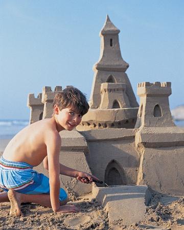 how to build a sand castle...