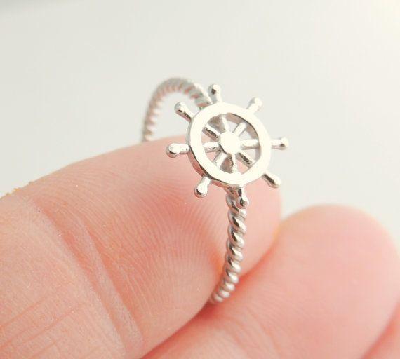 Nautical Sterling Silver Jewelry Ring