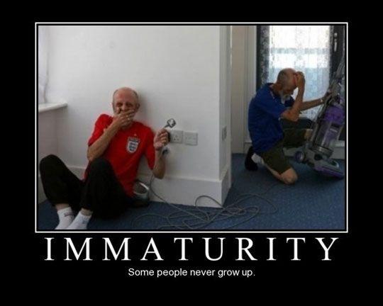 I will be like this when I grow old... Pity the old folks home.