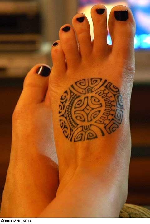 Tribal Foot Tat