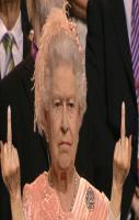 The Queen Giving The Finger