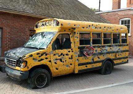 Ms. Frizzle takes her class through the hood