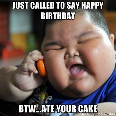 Funny Birthday Cake Boy Meme