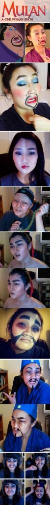 Mulan, a one woman show… LOL!