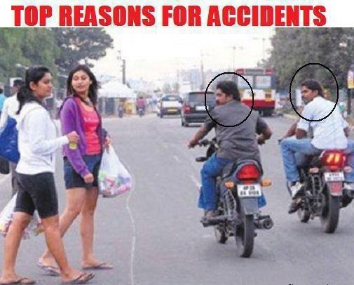 Top Reasons Causes for Accidents Funny India Girls and Boys