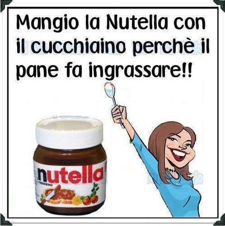 Eat Nutella with a spoon because bread will make you fat