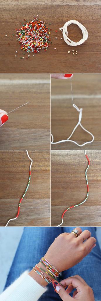 DIY Morse Code Seed Bead Bracelets