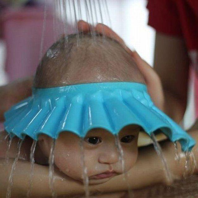 Made of soft material that will not change its shape and color. Can prevent water shampoo flow into baby's eyes
