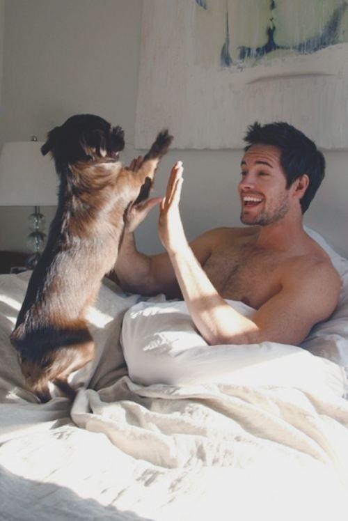 AEC: Guys with dogs Photos