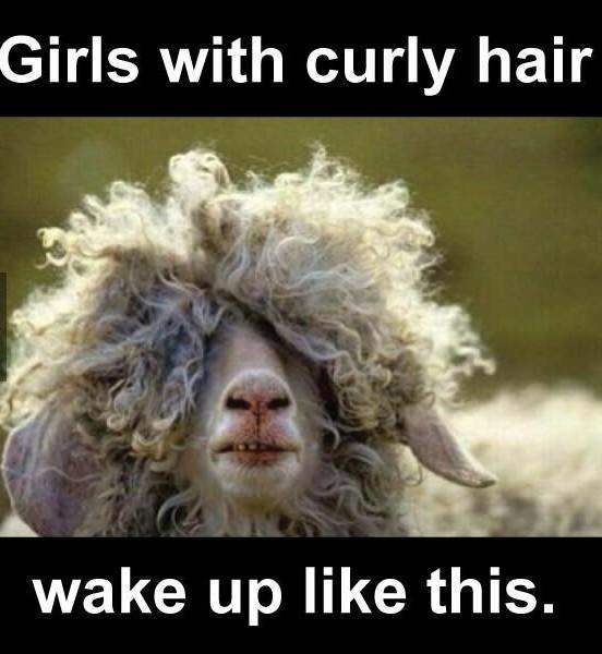 Girls with curly hair wake up like this
