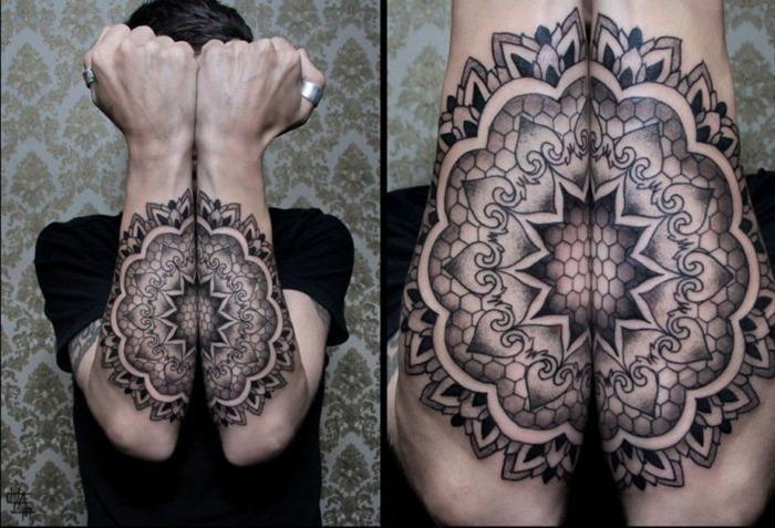 Awesome Arm Mandala Tattoo Design