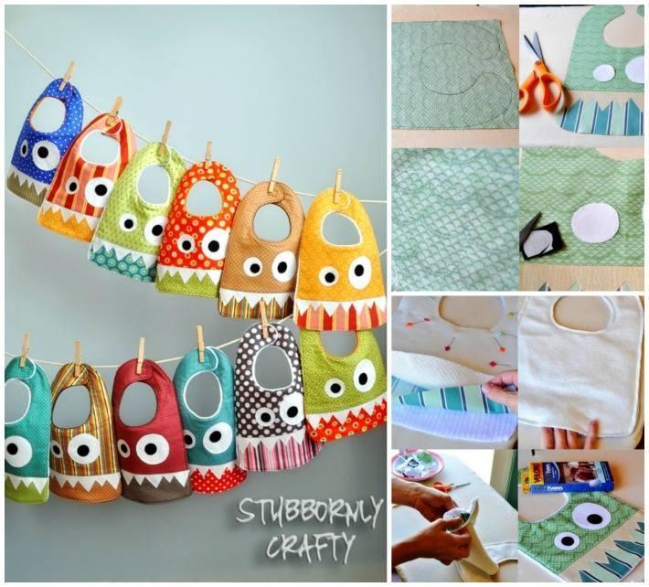 How to DIY Monster Bibs!