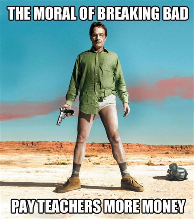 Moral of breaking...