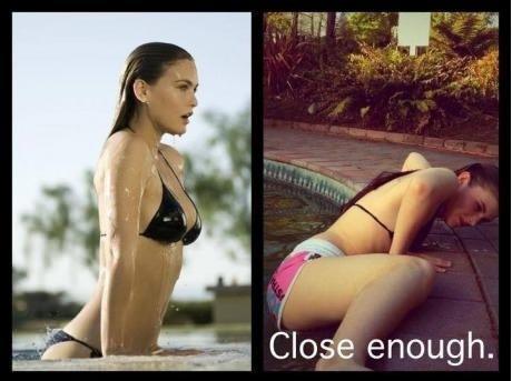 haha getting out of the pool. so true.