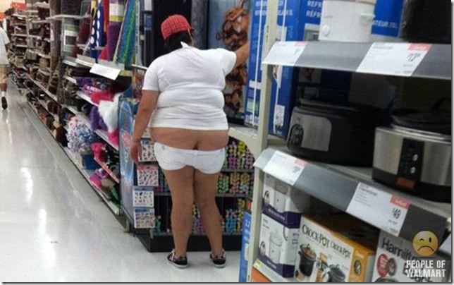 Walmart customers wear whatever to go shop there. MUST GO THROUGH THES
