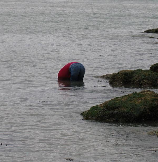 Man Drive in Water