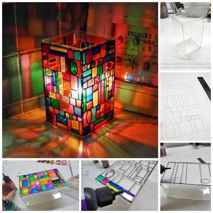 DIY Stained Glass Luminary!