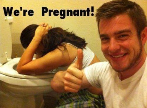 Best pregnancy announcement ever. Hahaha