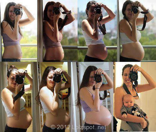 WOMEN PREGNANCY STAGES IN PICTURES