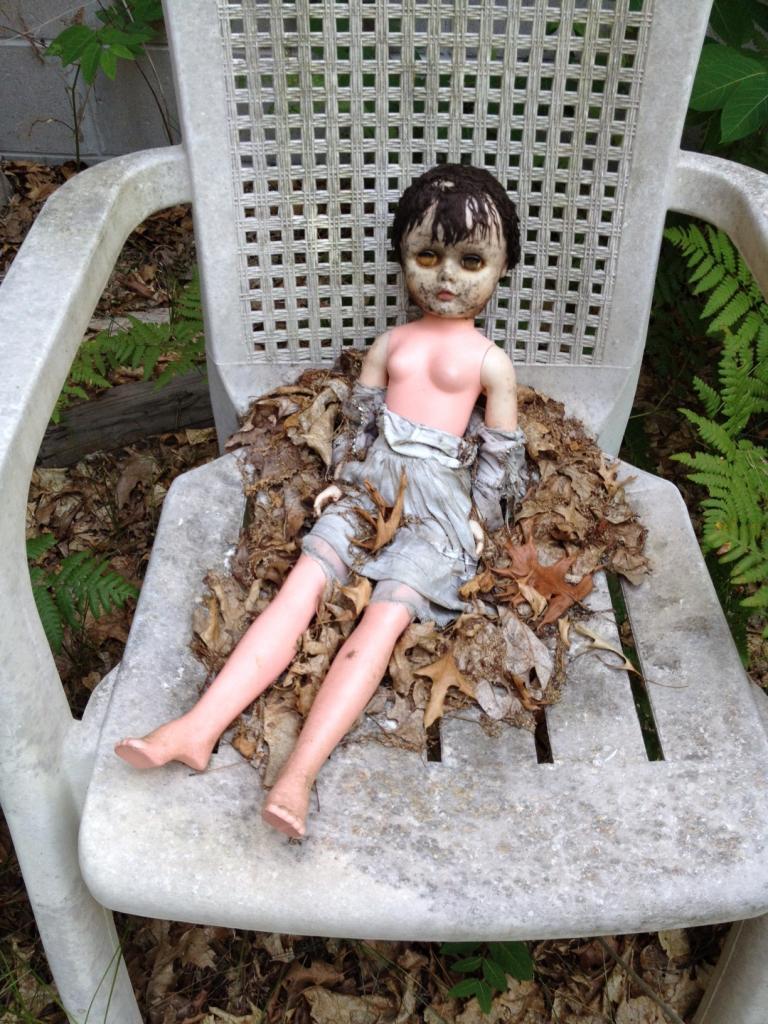 This past winter, my little cousin left her doll sitting in a chair in