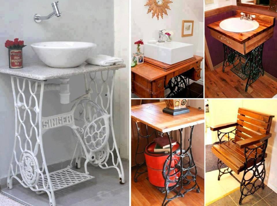 Various ways to re-use old sewing machine