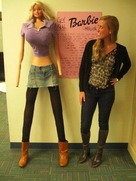 Barbie's proportions brought to life