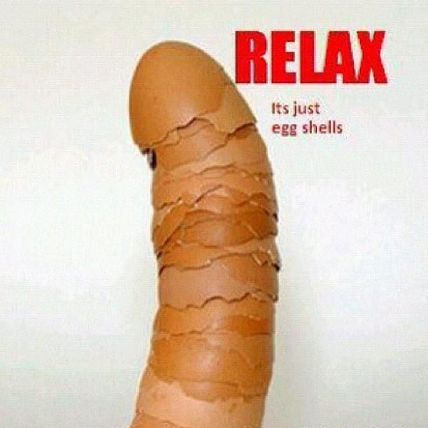 It's just egg shells