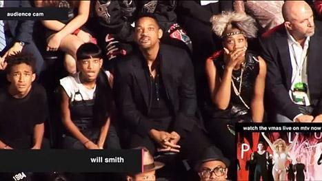 Will Smith Reaction on Lady Gaga Outfit VMA 2013