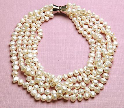Pearl Necklace 5 Strand