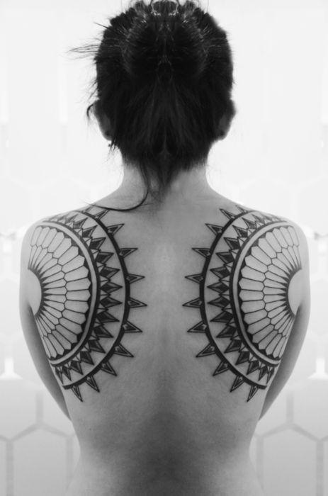 Tattoos on back