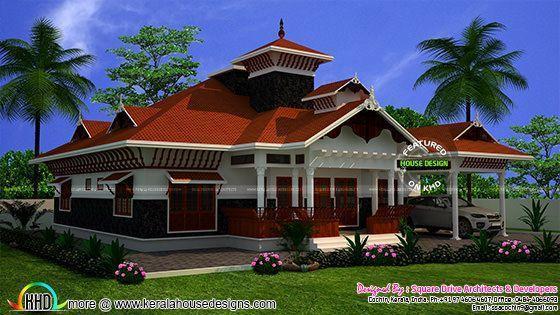 Awesome Kerala home with interiors