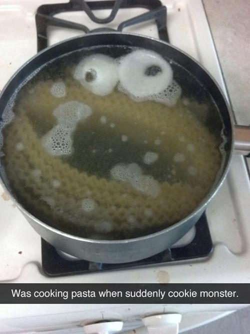 Was cooking pasta