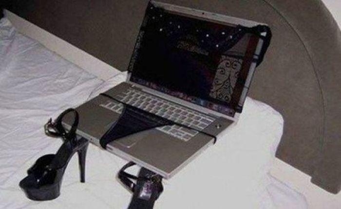 female laptop