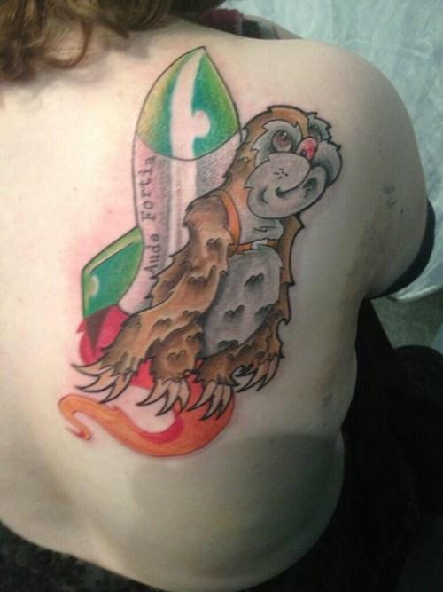 Rocket Sloth Tattoos