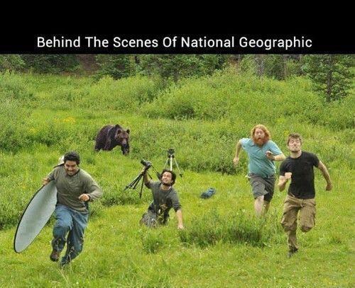 Behind the scenes of National Geographic. I've wondered this...