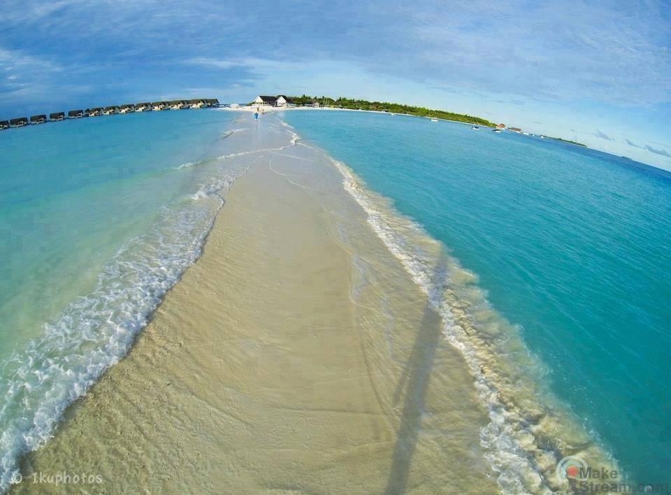 Natural Walkway in Maldives