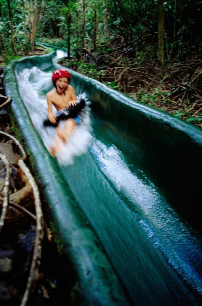 Jungle water slide, Buenavista Guanacaste, Costa Rica