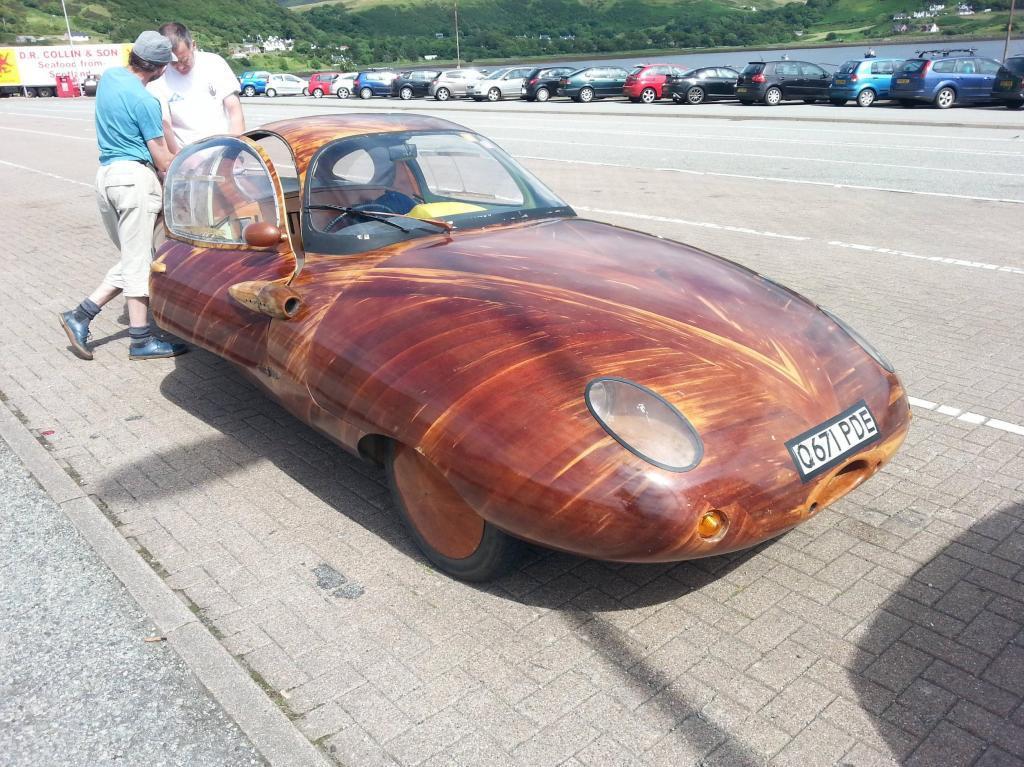 Wooden car I saw on the Isle of Skye, Scotland. Looked quite nice actu