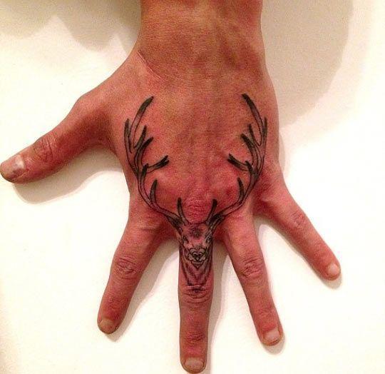Amazing deer tattoo…