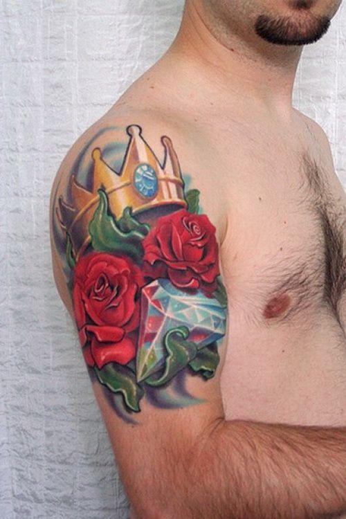 Rosel Shoulder Tattoo Design