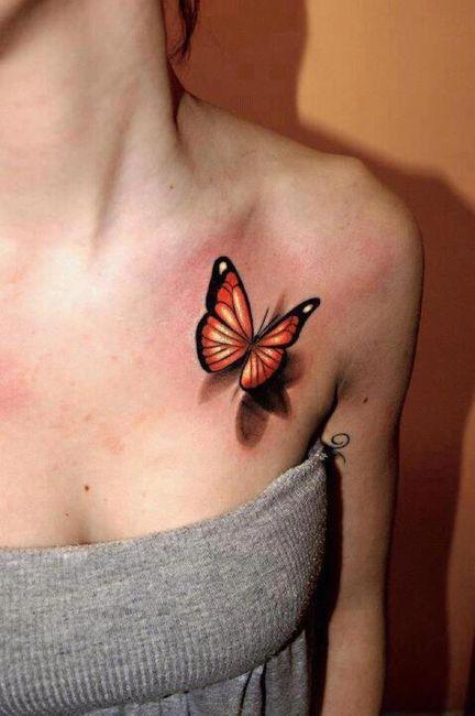 Realistic Tattoo butterfly