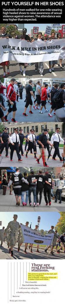 Walk a mile in her shoes photos