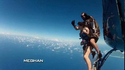 Amazing Sky Diving in Animation