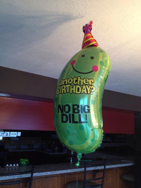 My Mom decided to let my Sister pick her own birthday balloon this yea