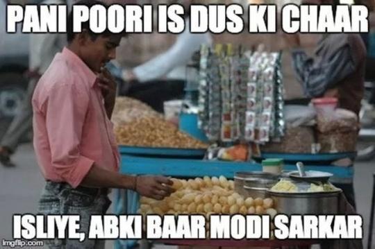 Mr Modi Sarkar And Paani Puri Wala